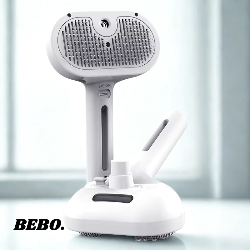 BEBO Stoom Borstel voor Katten – Elektrische Massage & Ontklit Kam