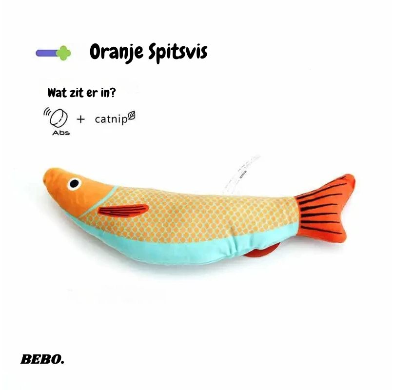 BEBO Interactief 3D Goudvis met Catnip en Geluid