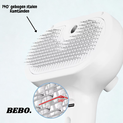 BEBO Stoom Borstel voor Katten – Elektrische Massage & Ontklit Kam
